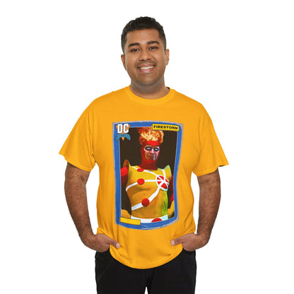 Firestorm T-Shirt - Mark Spears Art - DC Universe Trading Card Homage - Ronnie Raymond - DC Comics