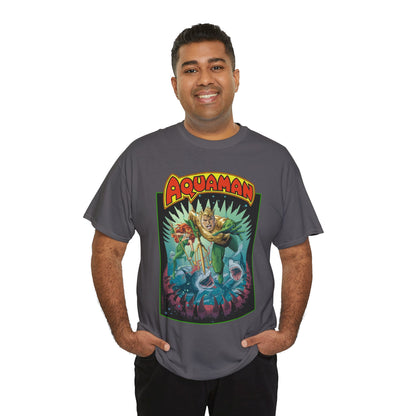 Aquaman T-Shirt - José Luis García-López Art - 80th Anniversary Variant Cover - Arthur Curry, Mera, Bronze Age Look - DC Comics