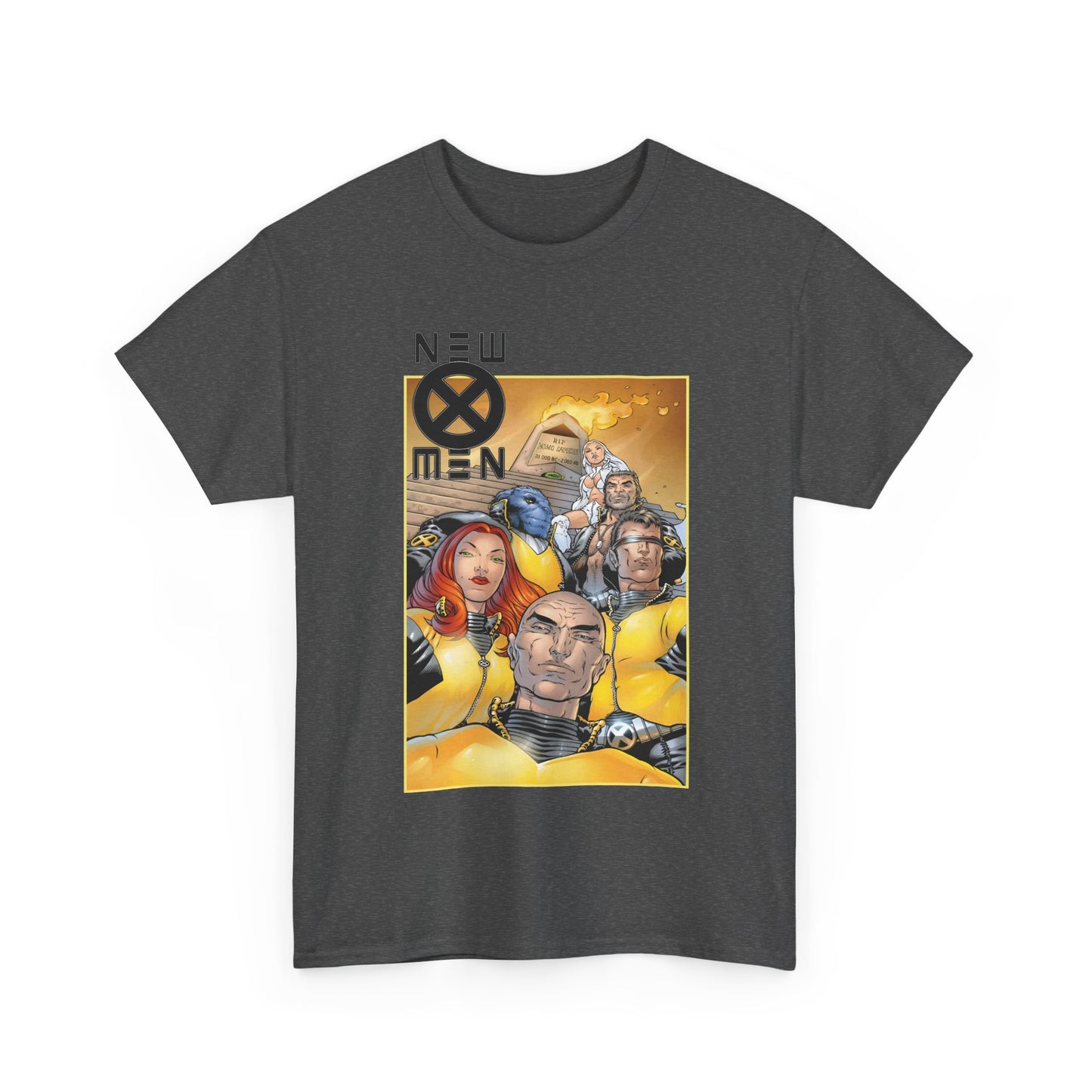 New X-Men T-Shirt - Frank Quitely Art - Cyclops, Jean Grey, Wolverine, Emma Frost, Beast, Professor X - Grant Morrison Run - Marvel Comics