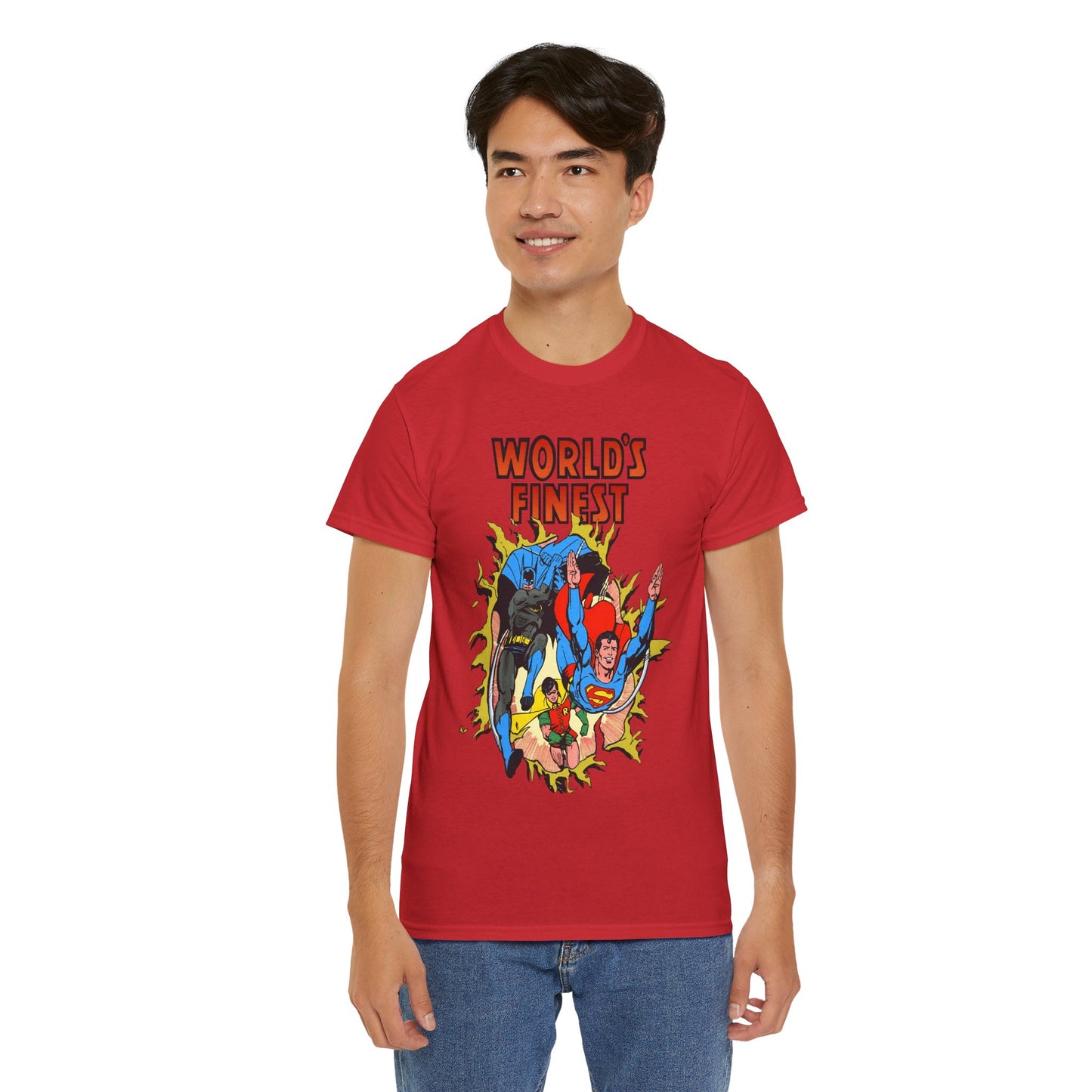World's Finest T-Shirt - George Perez Art - Superman, Batman, Robin - DC Comics
