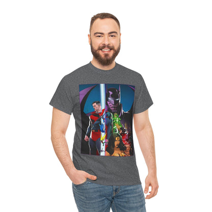 Kingdom Come T-Shirt - Dan Mora Art - Batman/Superman World's Finest Cover - Superman, Batman, Wonder Woman, Green Lantern, Robin, Flash - DC Comics