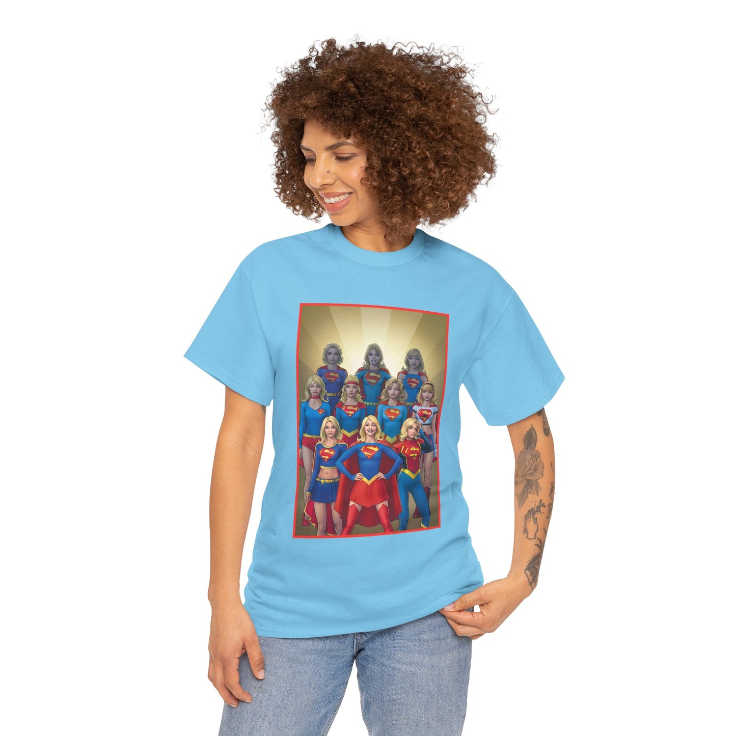 Supergirl Through the Ages T-Shirt - Nicola Scott Art - Kara from Kandor, Superman's Cousin, Linda Danvers - Survivor from Krypton - DC Comics