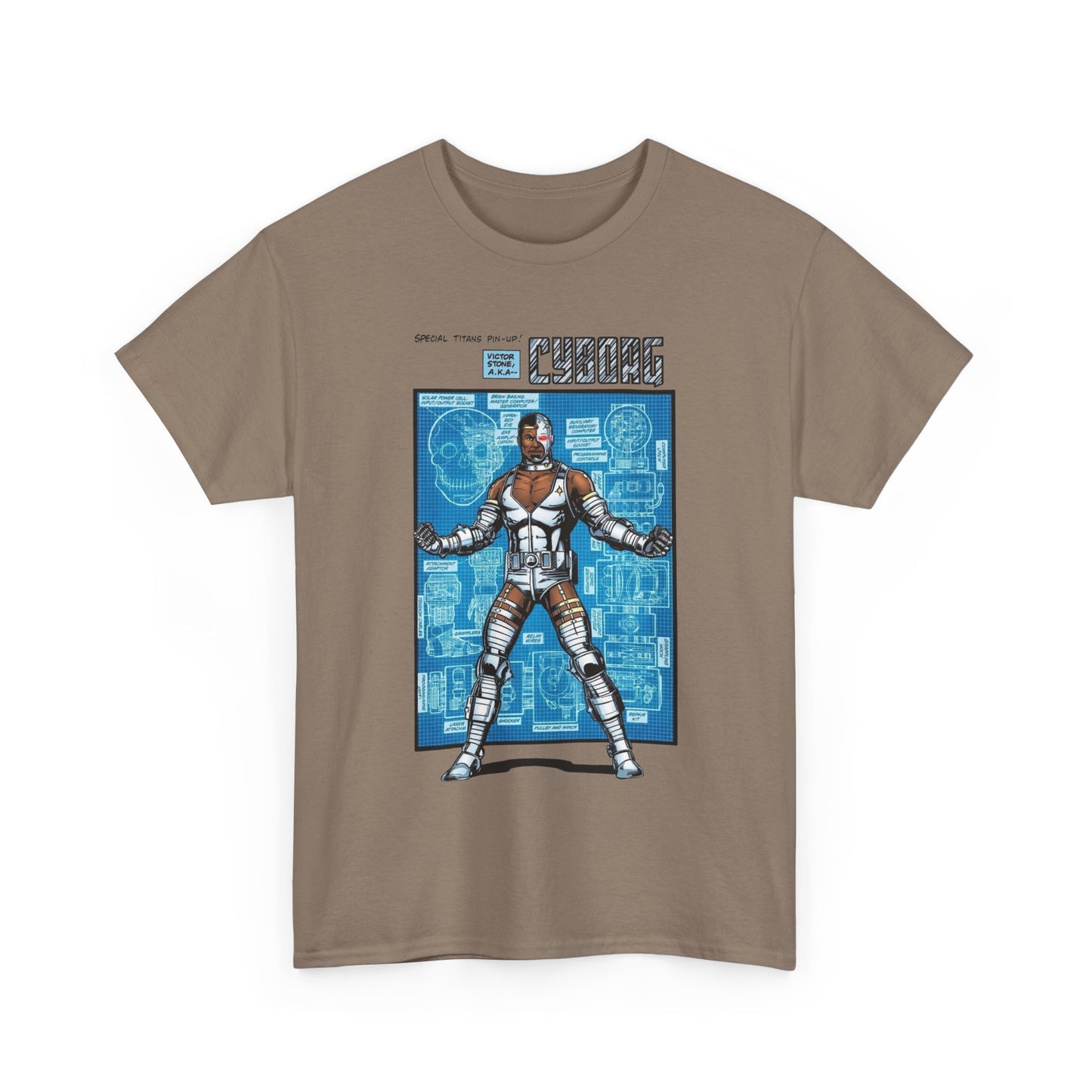 Cyborg T-Shirt - George Perez Art - New Teen Titans Pin-Up Poster - Victor Stone - DC Comics