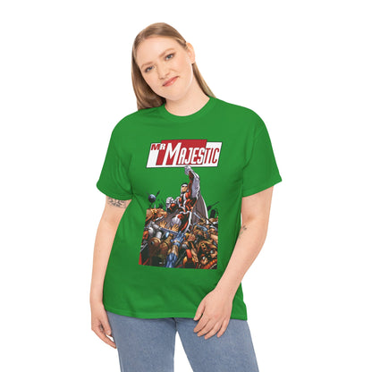 Mr. Majestic T-Shirt - Ed McGuiness Art - Flying Above His Attackers - DC/Wildstorm Comics