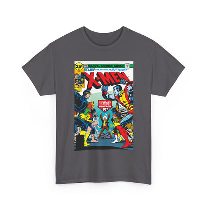 X-Men #100 T-Shirt - Dave Cockrum Art - Cyclops, Colossus, Wolverine, Storm, Jean Grey, Iceman - Marvel Comics