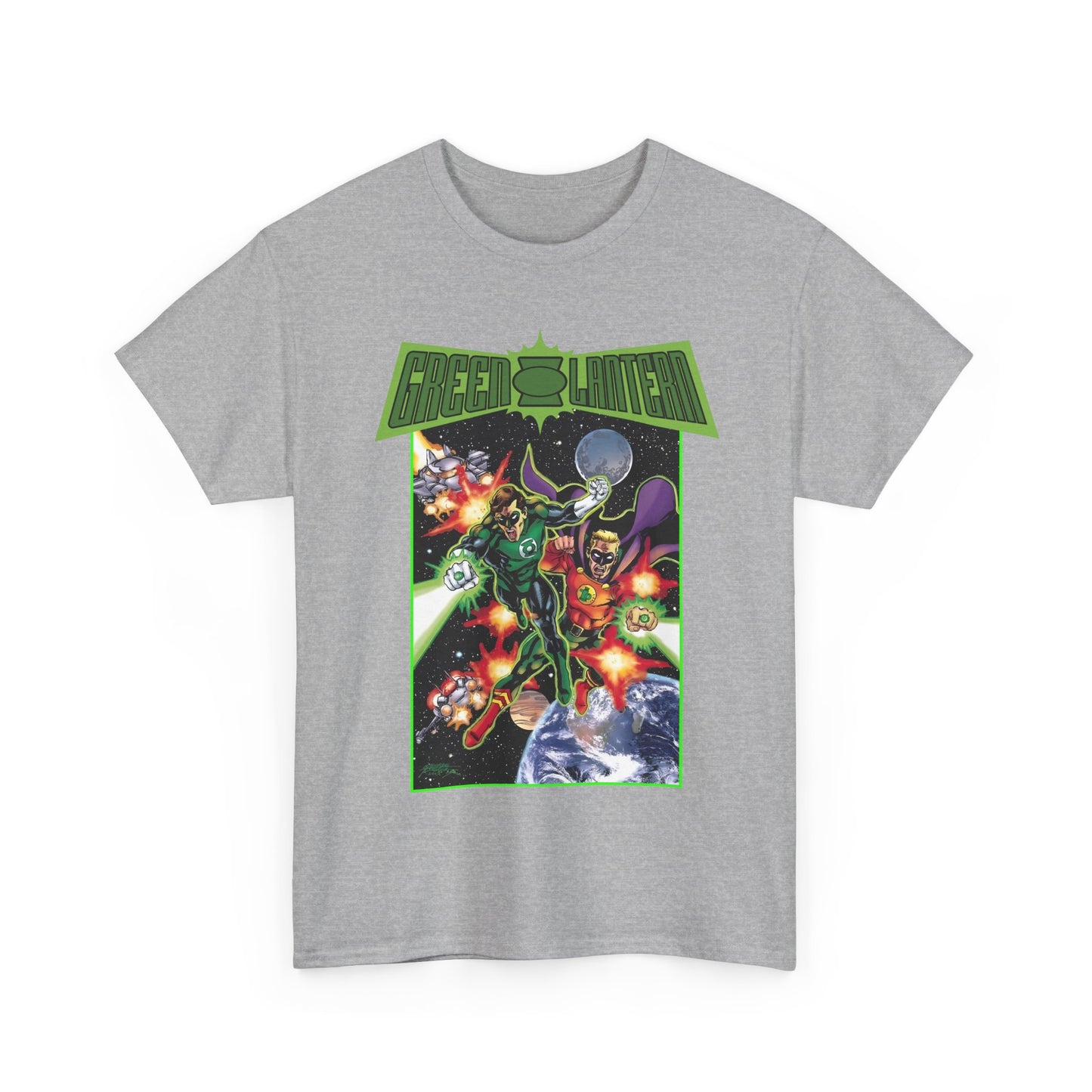 Green Lantern T-Shirt - George Perez Art - Hal Jordan & Alan Scott - Silver Age & Golden Age - DC Comics