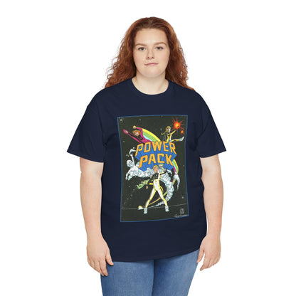 Power Pack T-Shirt - June Brigman, Roy Richardson, Bob Share Art - Ad Recreation - Marvel Comics