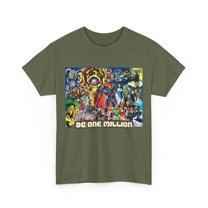 DC One Million T-Shirt - Phil Jimenez Art - Future Versions of Superman, Batman, Wonder Woman, Green Lantern, Flash - DC Comics
