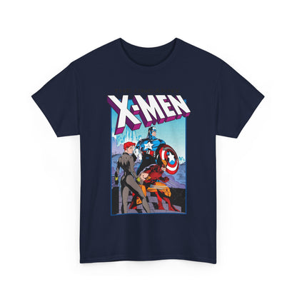 Uncanny X-Men T-Shirt - Jim Lee Art - #268 Cover - Captain America, Black Widow, Wolverine - Marvel Comics
