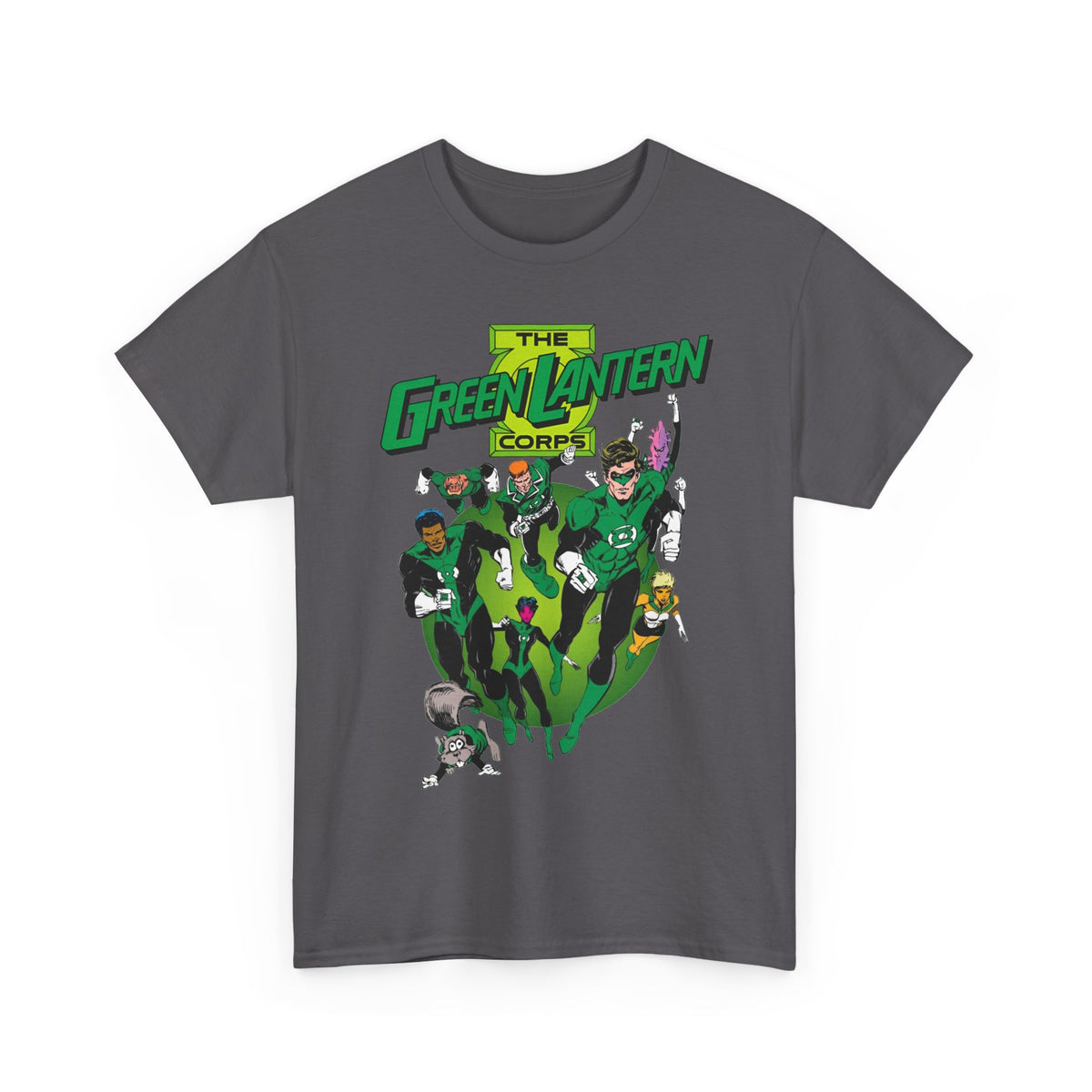 Green Lantern Corps T-Shirt - Joe Staton Art - Hal Jordan, John Stewart, Arisia, Kilowog, Katma Tui - DC Comics