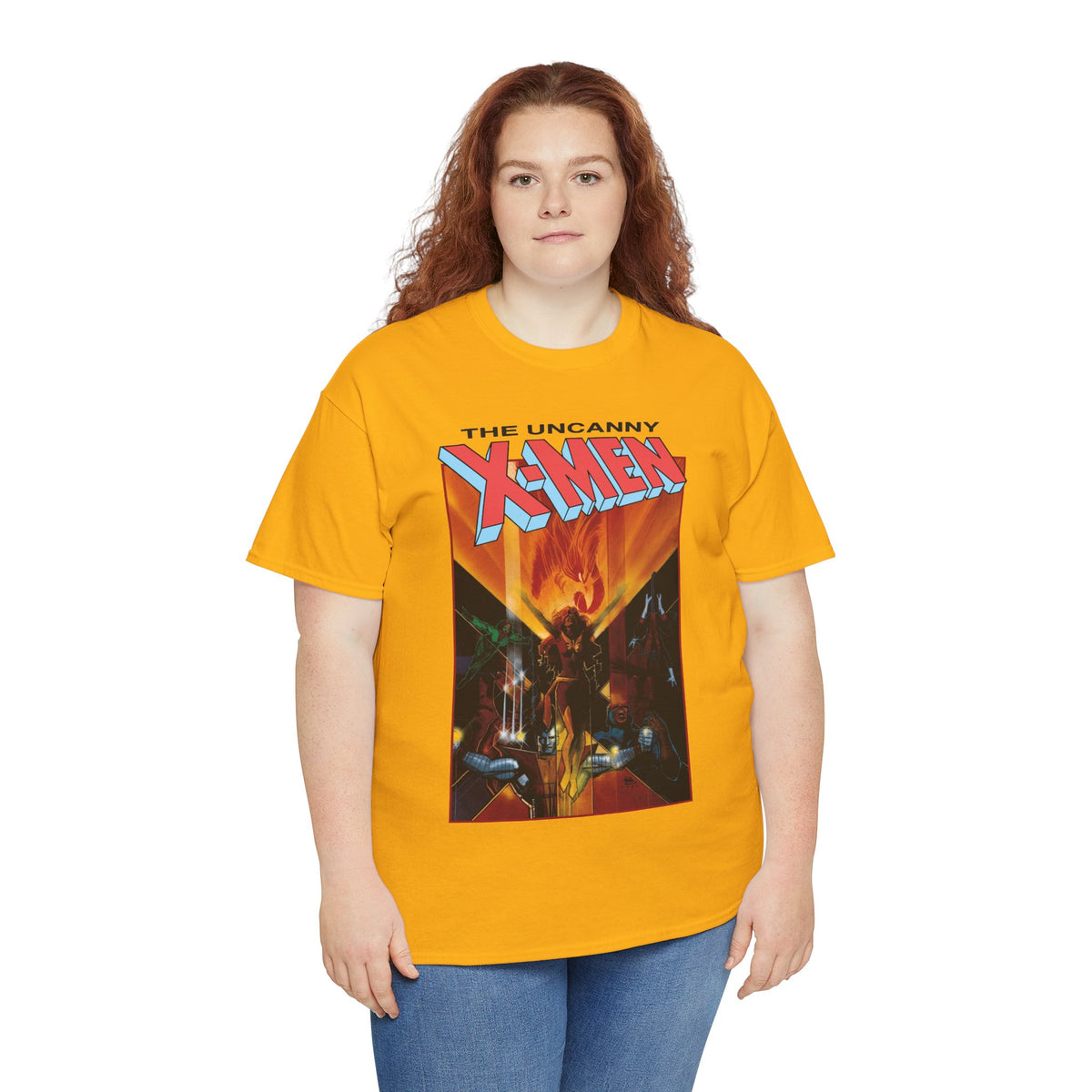 Uncanny X-Men T-Shirt - Bill Sienkiewicz Art - Phoenix, Cyclops, Colossus, Wolverine - Marvel Comics