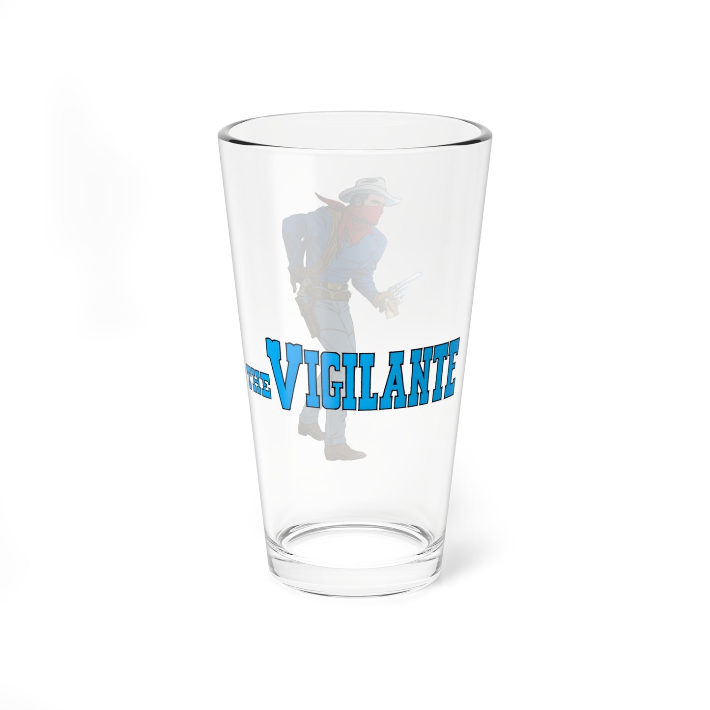 Vigilante Pint Glass, 16oz - Gray Morrow Art - Golden Age Character - Seven Soldiers of Victory - DC Comics