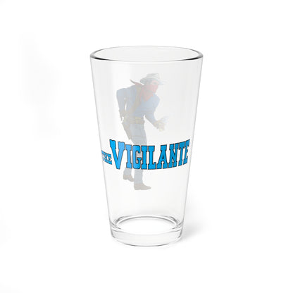 Vigilante Pint Glass, 16oz - Gray Morrow Art - Golden Age Character - Seven Soldiers of Victory - DC Comics