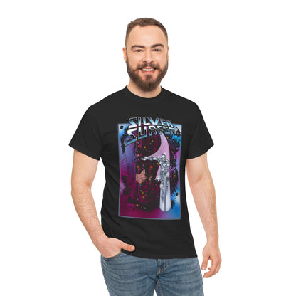 Silver Surfer & Galactus T-Shirt - John Byrne Art - Fantastic Four Connection - Former Herald, Norrin Radd - Marvel Comics