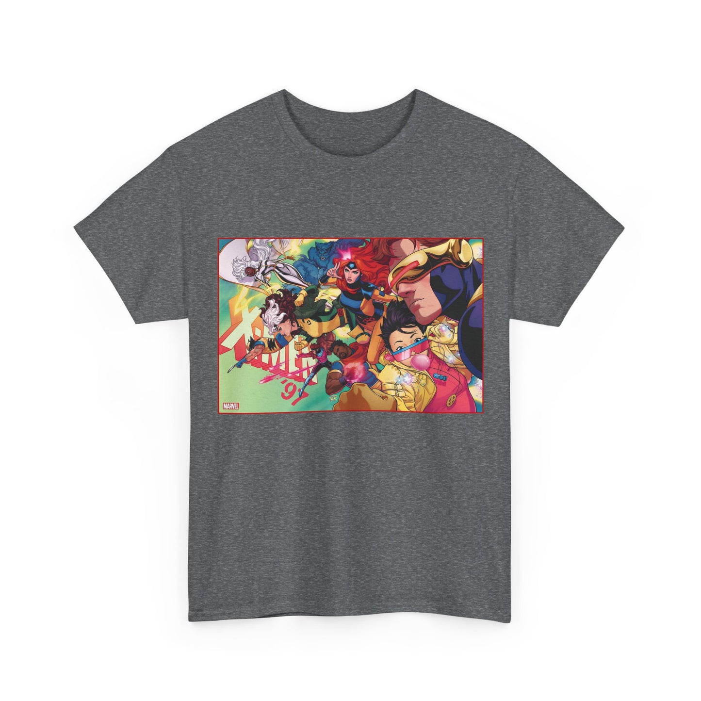 X-Men '97 T-Shirt - Russell Dauterman Art - Cyclops, Jean Grey, Rogue, Storm, Jubilee, Beast, Gambit, Bishop, Wolverine - Marvel Comics