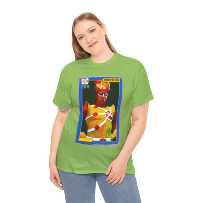 Firestorm T-Shirt - Mark Spears Art - DC Universe Trading Card Homage - Ronnie Raymond - DC Comics