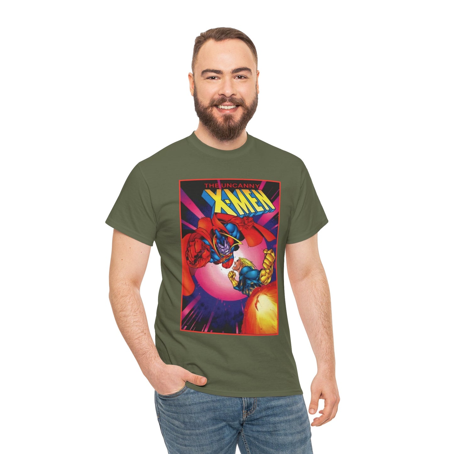 Uncanny X-Men T-Shirt - Joe Madureira Art - #341 Cover Art - Cannonball Vs Gladiator - Marvel Comics