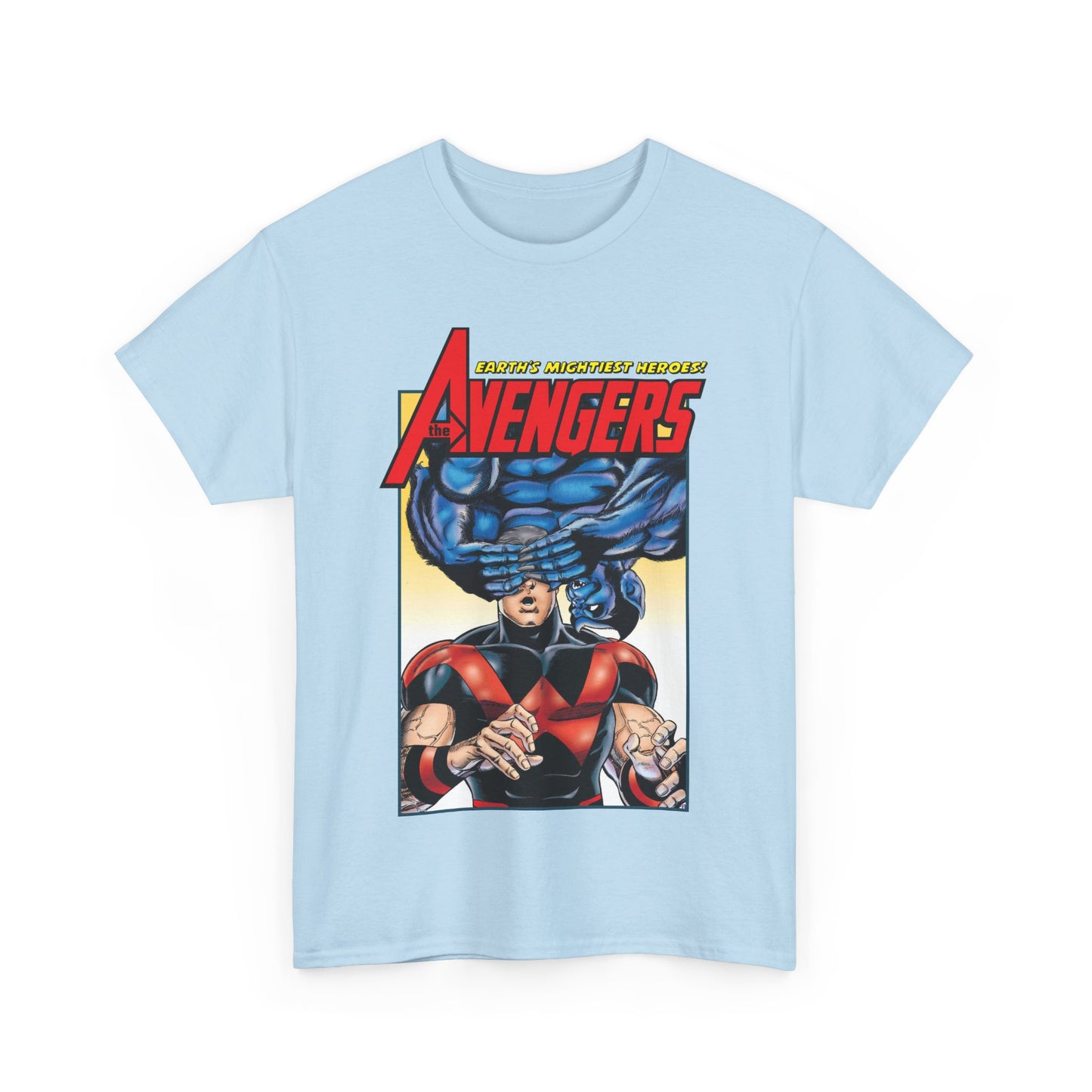 Avengers T-Shirt - George Perez Art - Wonder Man & Beast (Simon Williams & Hank McCoy) - Marvel Comics