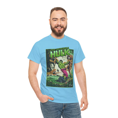 Incredible Hulk T-Shirt - Joe Jusko Art - Hulk Fighting Lions and Tigers - Marvel Comics