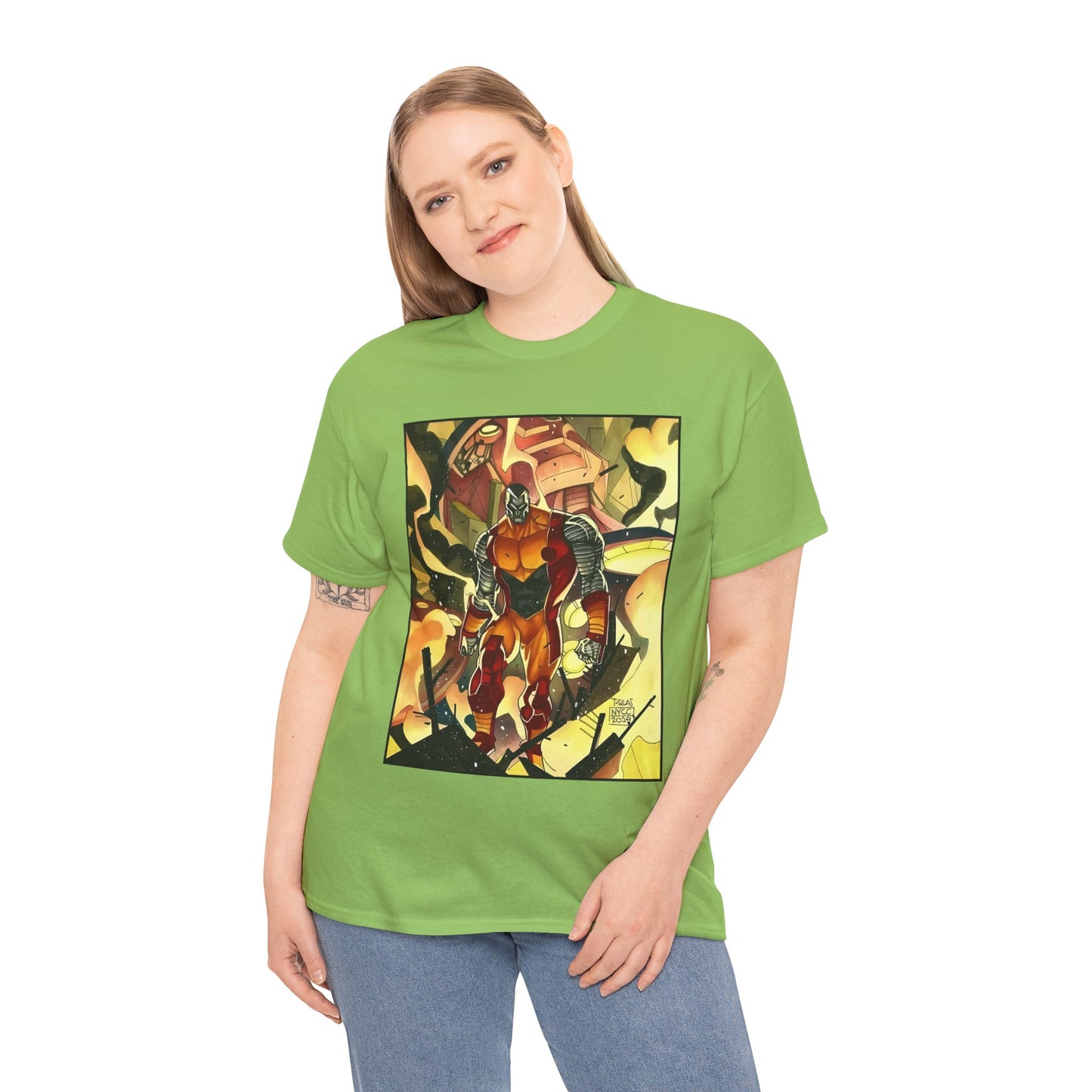 Colossus T-Shirt - Fighting a Sentinel - Marvel Comics