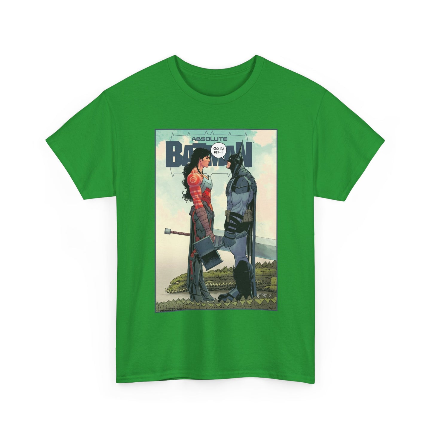 Absolute Batman & Absolute Wonder Woman T-Shirt - Nick Dragotta Art - Go to Hell? - DC Comics