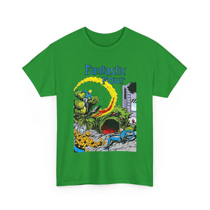 Fantastic Four T-Shirt - John Byrne Art - Cover to Issue #1 - Reed Richards, Invisible Woman, Human Torch, The Thing - Marvel Comics