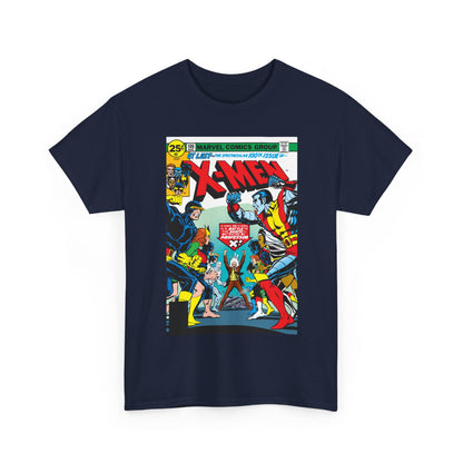 X-Men #100 T-Shirt - Dave Cockrum Art - Cyclops, Colossus, Wolverine, Storm, Jean Grey, Iceman - Marvel Comics