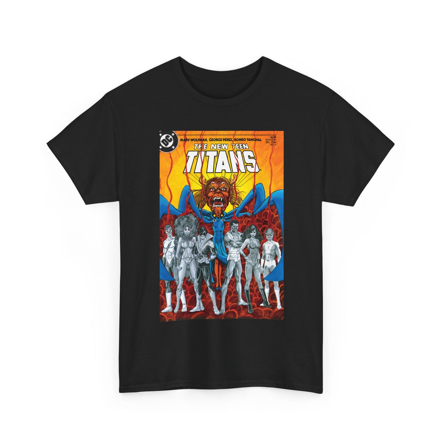New Teen Titans #4 T-Shirt - George Perez Art - Trigon the Terrible - DC Comics