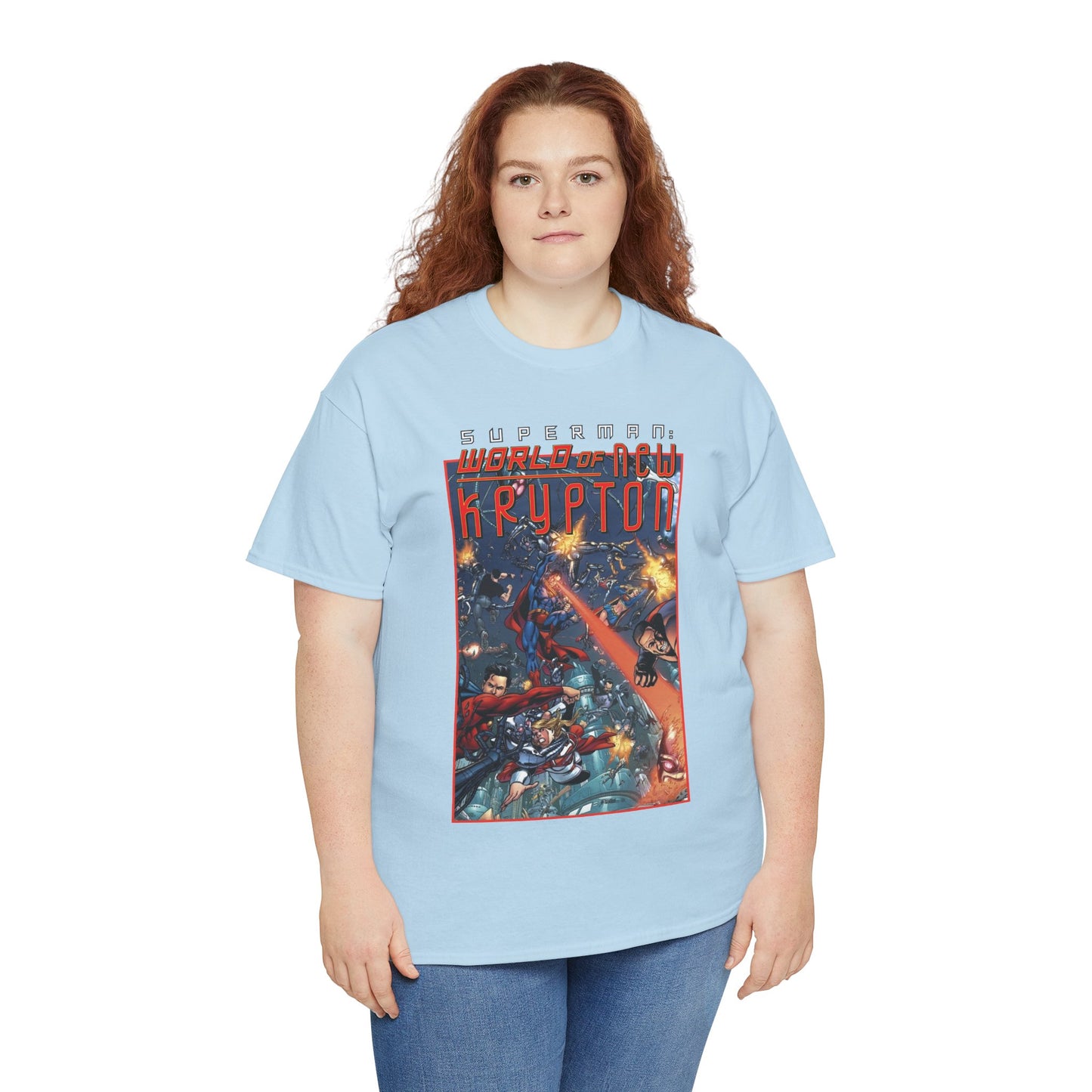 Superman: World of Krypton T-Shirt - George Perez Art - Superboy, Supergirl, Mon-El - DC Comics