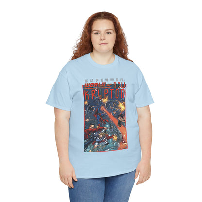 Superman: World of Krypton T-Shirt - George Perez Art - Superboy, Supergirl, Mon-El - DC Comics