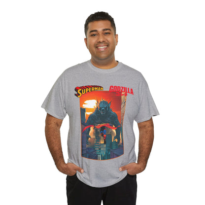 Superman Vs Godzilla T-Shirt - DC Comics - Man of Steel Vs the King of the Monsters