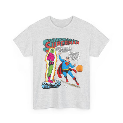 Superman T-Shirt - Curt Swan Art - Vs Brainiac- Silver Age 1st Appearance - DC Comics