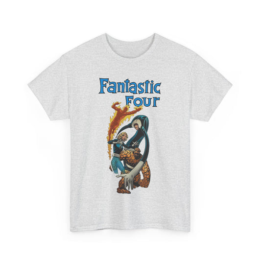 Fantastic Four T-Shirt - John Byrne Art - Invisible Woman, Reed Richards, The Thing, Human Torch - Marvel Comics