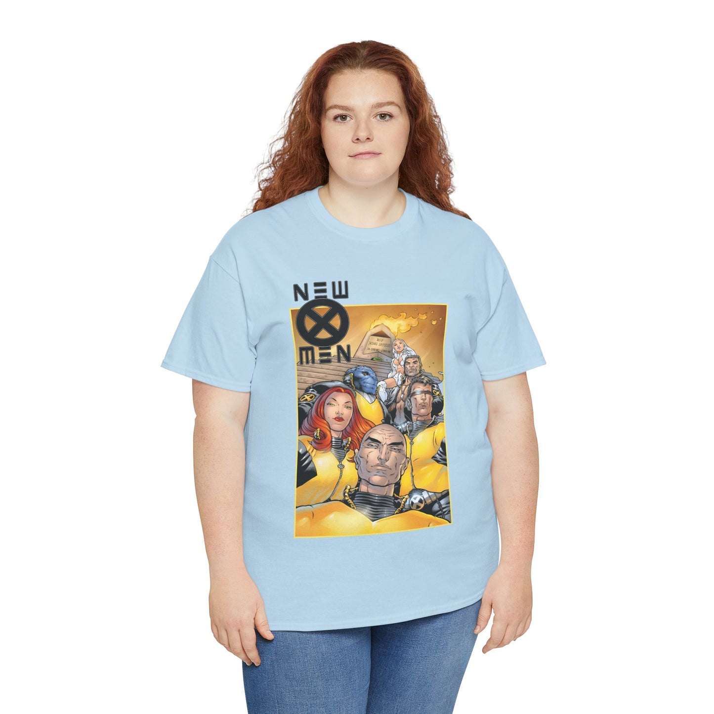 New X-Men T-Shirt - Frank Quitely Art - Cyclops, Jean Grey, Wolverine, Emma Frost, Beast, Professor X - Grant Morrison Run - Marvel Comics