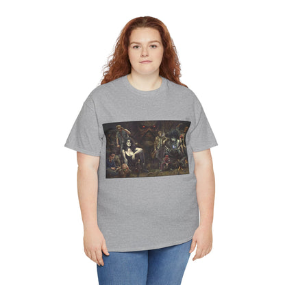 Vertigo Poster T-Shirt - Lee Bermejo Art - Swamp Thing, Sandman, Death, Spider Jerusalem, Shade - DC Comics