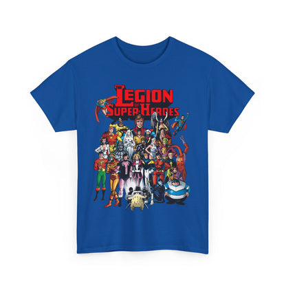 Legion of Super-Heroes T-Shirt - #300 Cover Art - Cosmic Boy, Saturn Girl, Superboy, Wildfire, Mon-El, Dream Girl, Brainiac 5, Supergirl - DC Comics