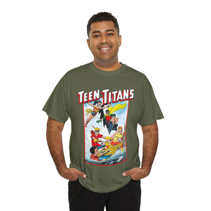 Teen Titans T-Shirt - John Byrne Art - Robin, Wonder Girl, Kid Flash, Speedy, Aqualad - DC Comics