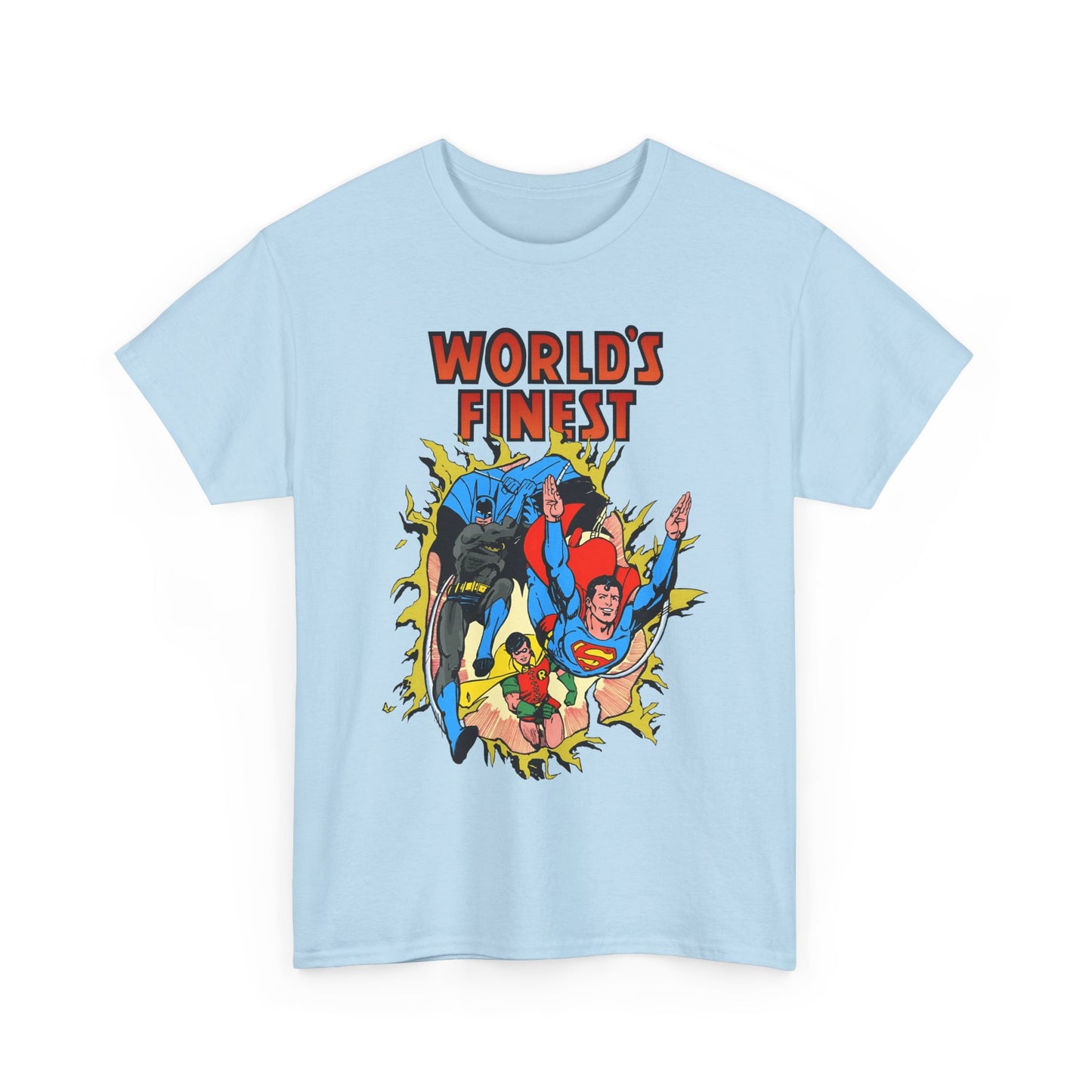 World's Finest T-Shirt - George Perez Art - Superman, Batman, Robin - DC Comics