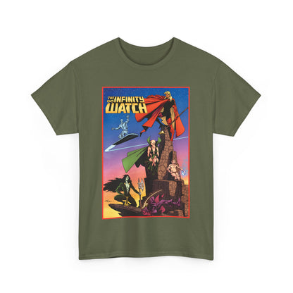Infinity Watch T-Shirt - Jim Starlin Art - Adam Warlock, Silver Surfer, Moondragon, Pip the Troll - Marvel Comics