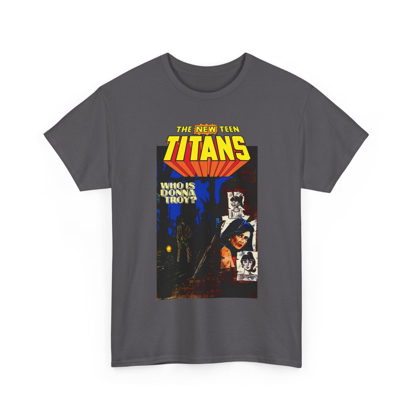 New Teen Titans T-Shirt - Classic George Perez Art - Who is Donna Troy? - Iconic Story and Cover - Robin/Dick Grayson - Popular DC Comics 1980s Series