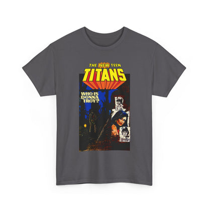 New Teen Titans T-Shirt - Classic George Perez Art - Who is Donna Troy? - Iconic Story and Cover - Robin/Dick Grayson - Popular DC Comics 1980s Series
