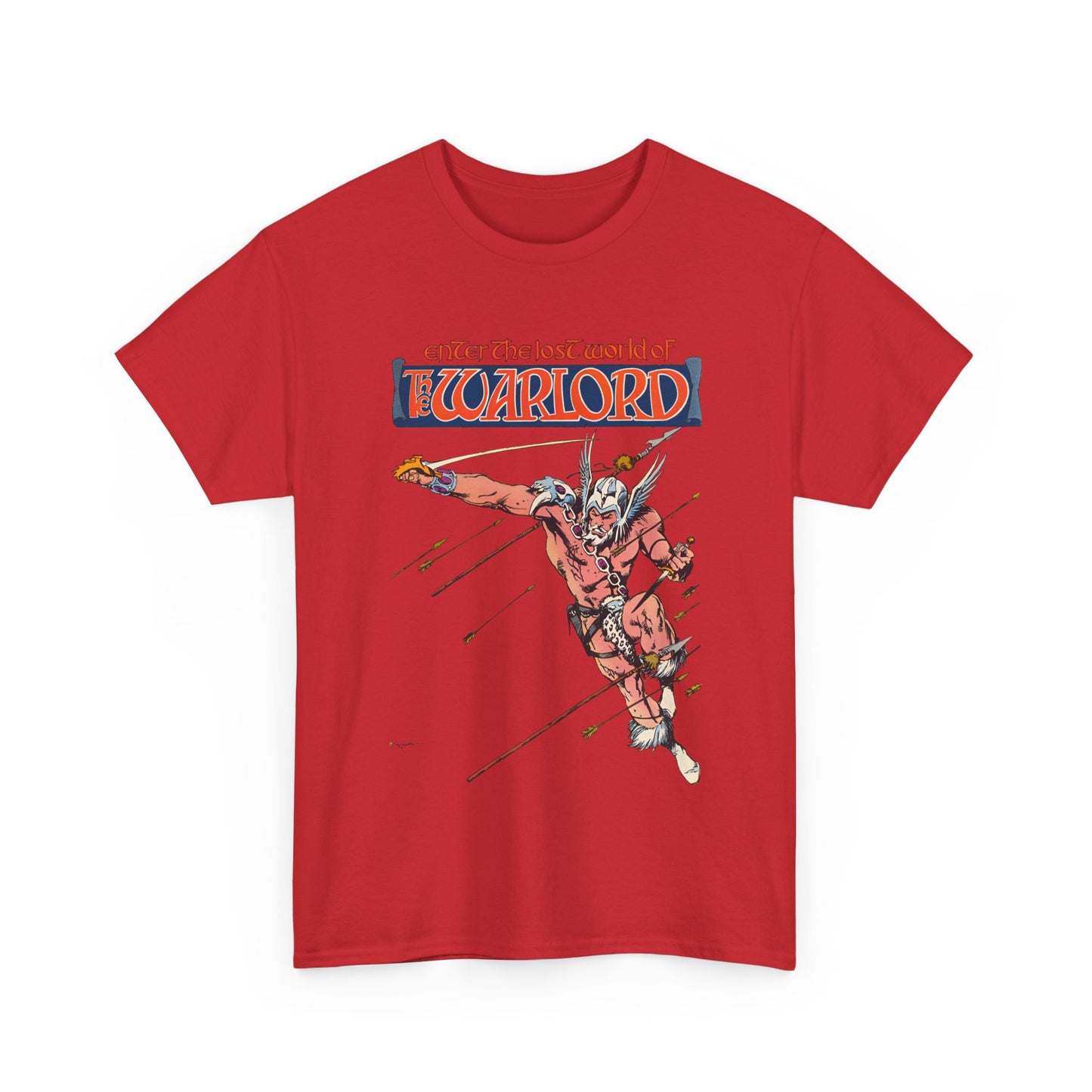 Warlord T-Shirt - Jerry Bingham Art - Travis Morgan, Skartaris - DC Comics