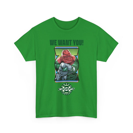Kilowog T-Shirt - Green Lantern Corps Recruitment Poster - "We Want You!" - DC Comics