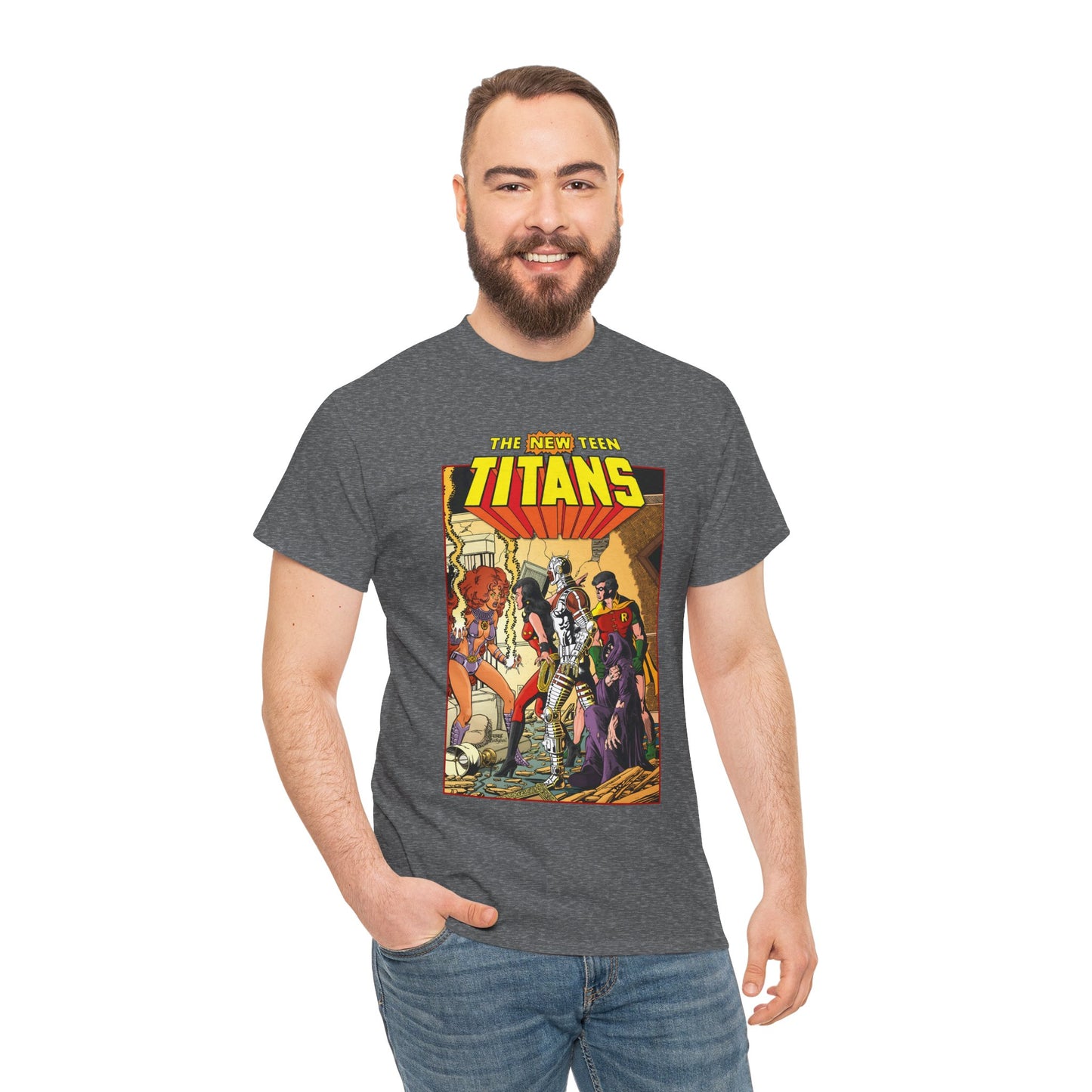 New Teen Titans T-Shirt - George Perez Art - #16 Cover - Wonder Girl, Robin, Starfire - DC Comics
