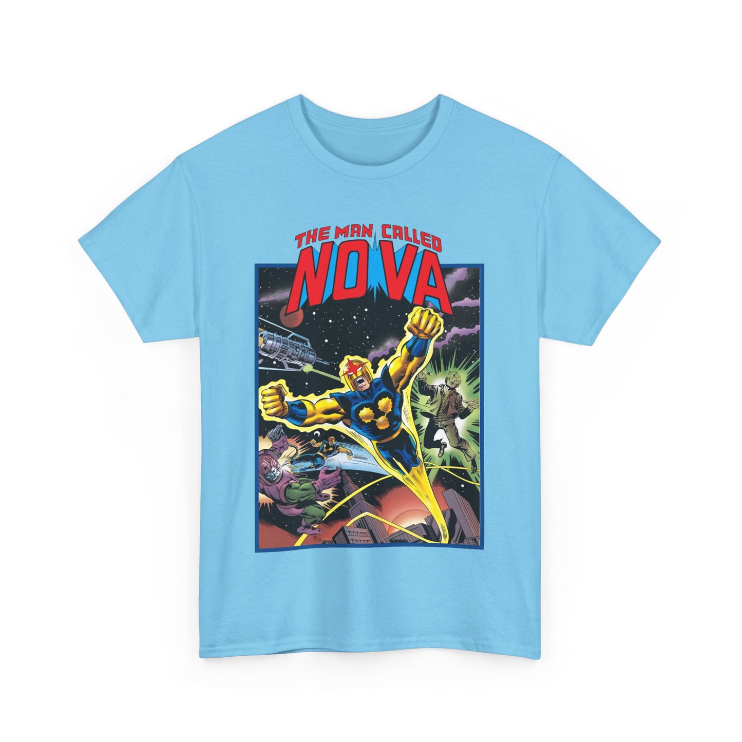 The Man Called Nova T-Shirt - Marvel Comics - Richard Rider - 1970s Comic Series Art - Cosmic Superhero