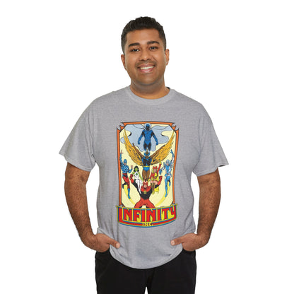 Infinity Inc Shirt - Todd McFarlane Art - Jade, Obsidian, Fury, Northwind, Nuklon, Silver Scarab, Star-Spangled Kid - JSA Successors - DC Comics
