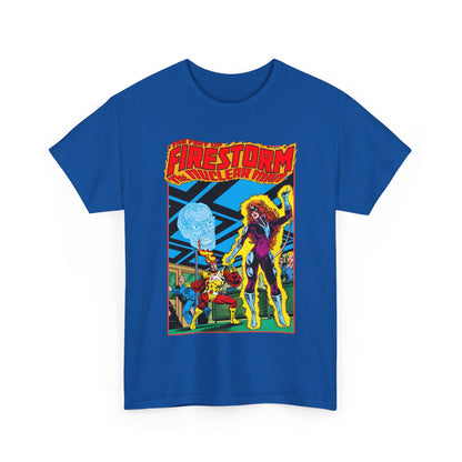 Fury of Firestorm T-Shirt - Pat Broderick Art - Vs Plastique - #7 Cover Art - DC Comics