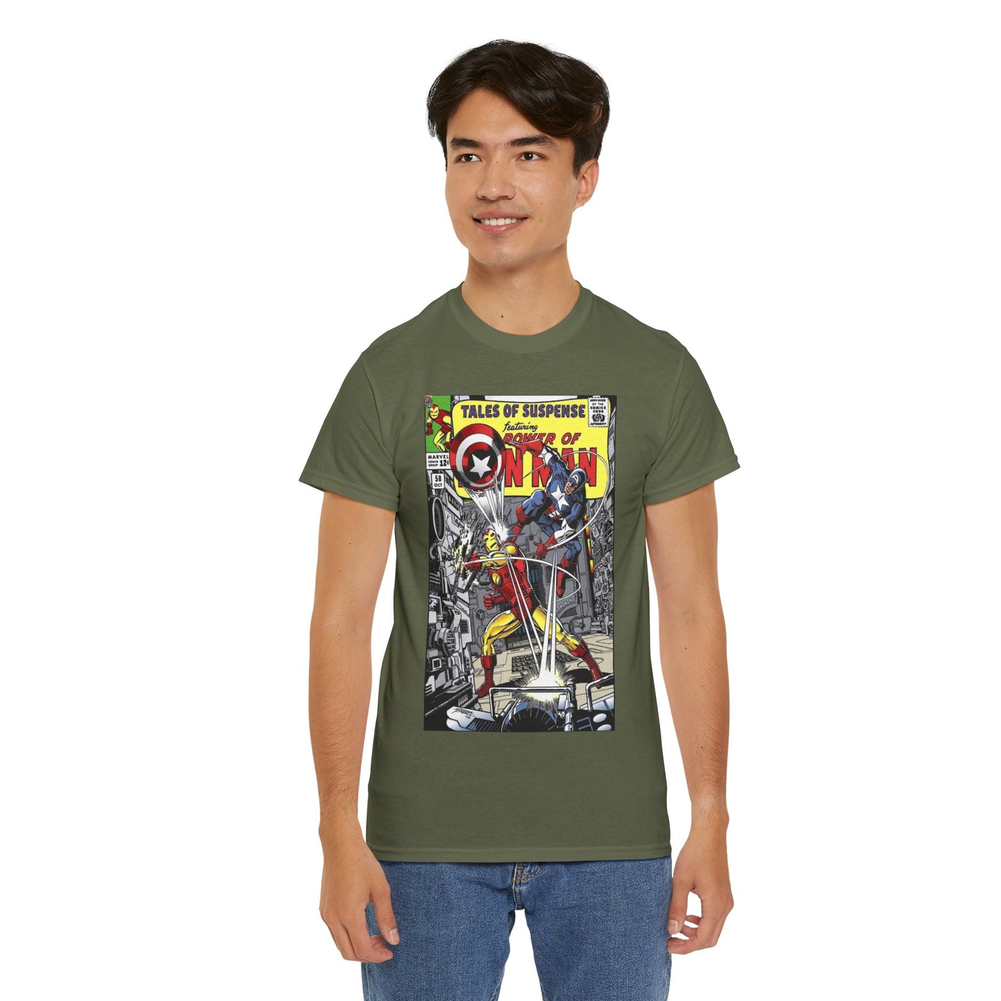 Tales of Suspense T-Shirt - George Perez #58 Cover Homage Art - Captain America & Iron Man - Marvel Comics
