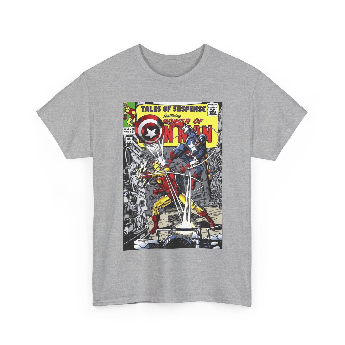Tales of Suspense T-Shirt - George Perez #58 Cover Homage Art - Captain America & Iron Man - Marvel Comics