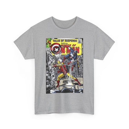 Tales of Suspense T-Shirt - George Perez #58 Cover Homage Art - Captain America & Iron Man - Marvel Comics